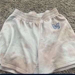 Butterfly pajama shorts